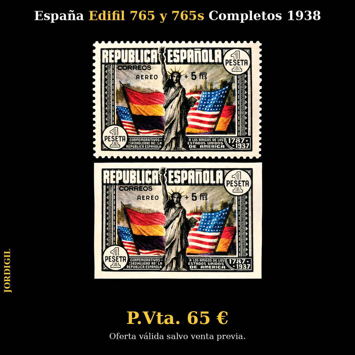 España · Edifil 765 y 765s Variante 1